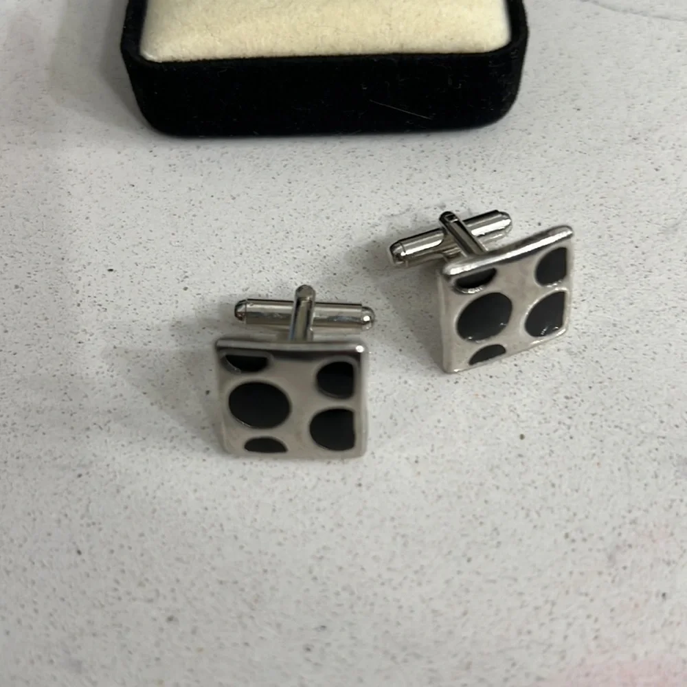 Cuff Links by Kay Jewelers like new Black/Silver